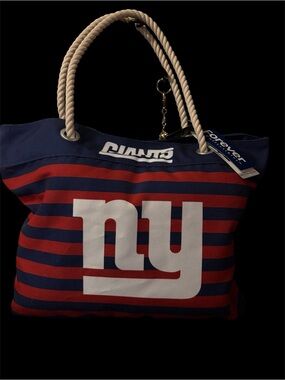 Fanatics New York Giants Navy & Red Striped Tote Bag